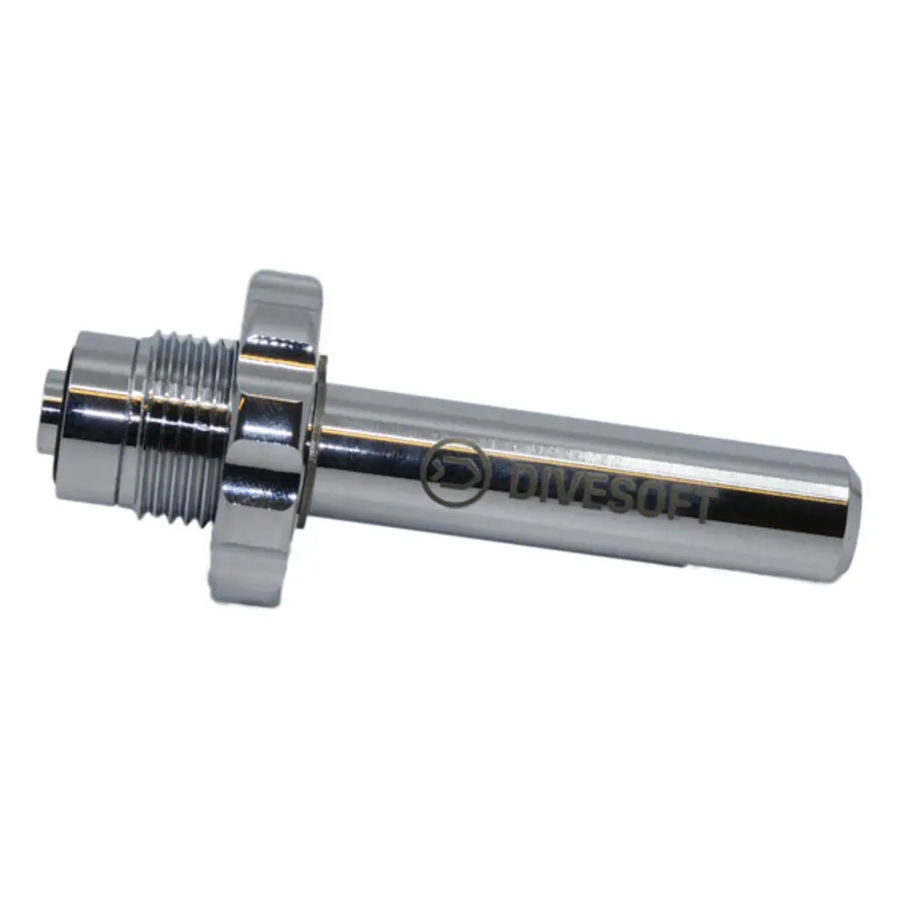 Silencer for empying tanks, DIN fitting